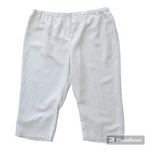 Lane Bryant Women's Linen Blend Capris Pants Plus Size 28